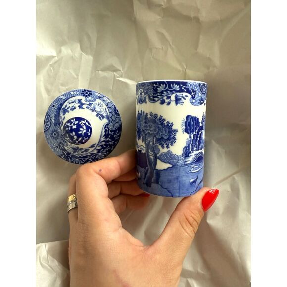 Spode Blue Italian Mixed Herbs Spice Jar NEW - Picture 2 of 4